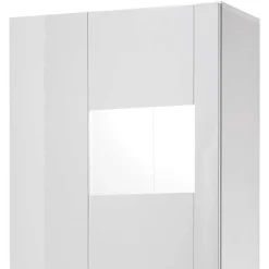 Wohnen 1-türiger Vitrinenschrank in Weiß Hochglanz - Timmona