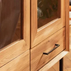 Wohnen Sideboards|Vitrinen*3-türiger Vitrinenschrank mit drei Schubladen - Kerfa