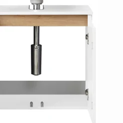 Wohnen Waschtisch|Waschbeckenunterschränke*2-türiger Waschbeckenschrank modern - Zenata