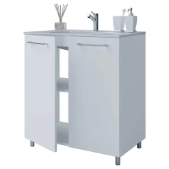 Wohnen 2-türiger Waschtisch mit Einlassbecken - Ipsum