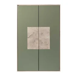 Wohnen Esszimmerschränke*2-türiger Wohnzimmer Hängeschrank in Grau - Ajevos