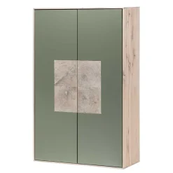 Wohnen Esszimmerschränke*2-türiger Wohnzimmer Hängeschrank in Grau - Ajevos