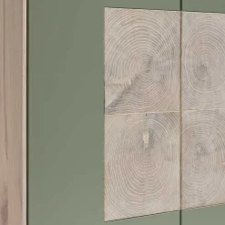 Wohnen Esszimmerschränke*2-türiger Wohnzimmer Hängeschrank in Grau - Ajevos