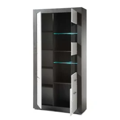 Wohnen 3-türiger Wohnzimmer Schrank mit Glas - Istensa