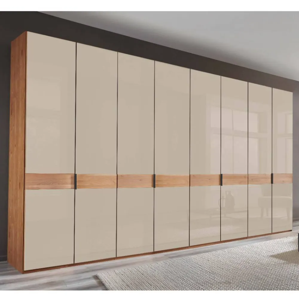 Wohnen 8-türiger XXL-Kleiderschrank in Erle - Angelina