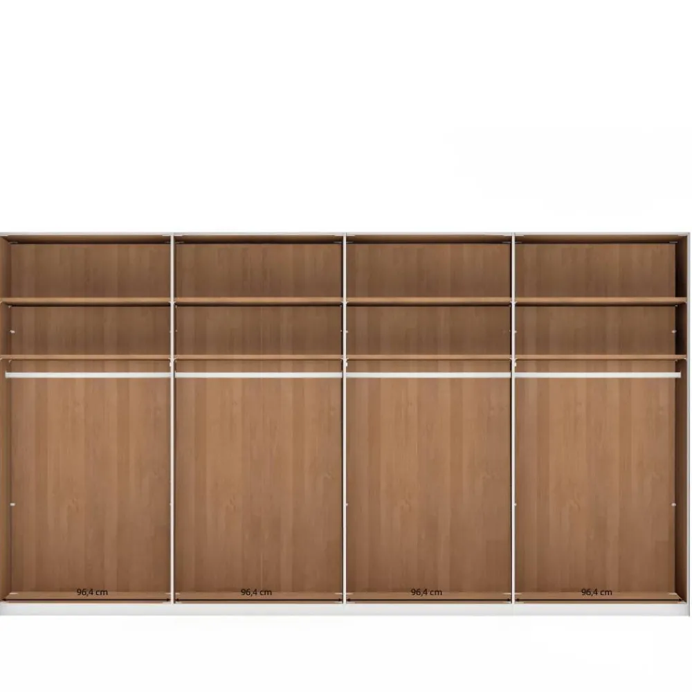 Wohnen 8-türiger XXL-Kleiderschrank in Erle - Angelina