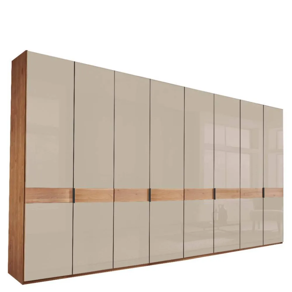Wohnen 8-türiger XXL-Kleiderschrank in Erle - Angelina