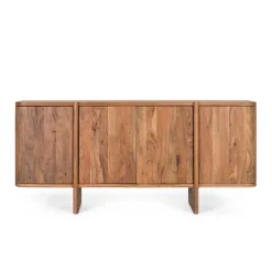 Wohnen Sideboards & Kommoden|Sideboards & Kommoden*4-türiges Sideboard aus Akazie Massivholz - Spiaggia