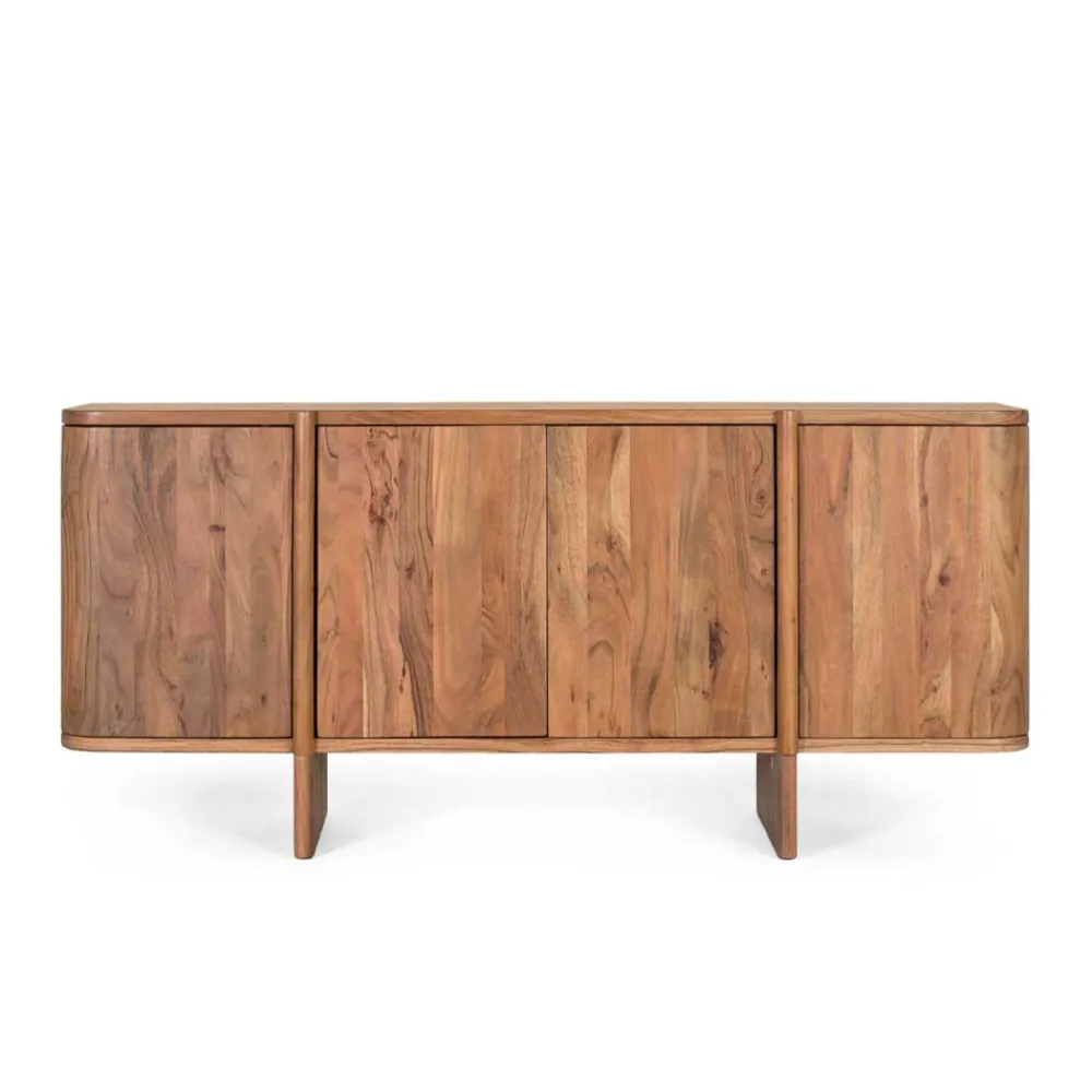 Wohnen Sideboards & Kommoden|Sideboards & Kommoden*4-türiges Sideboard aus Akazie Massivholz - Spiaggia