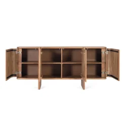 Wohnen Sideboards & Kommoden|Sideboards & Kommoden*4-türiges Sideboard aus Akazie Massivholz - Spiaggia