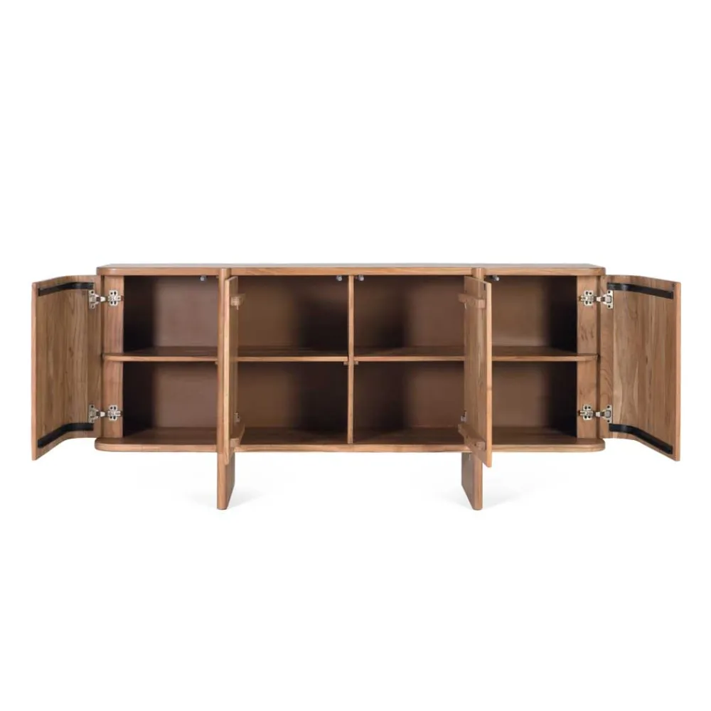 Wohnen Sideboards & Kommoden|Sideboards & Kommoden*4-türiges Sideboard aus Akazie Massivholz - Spiaggia