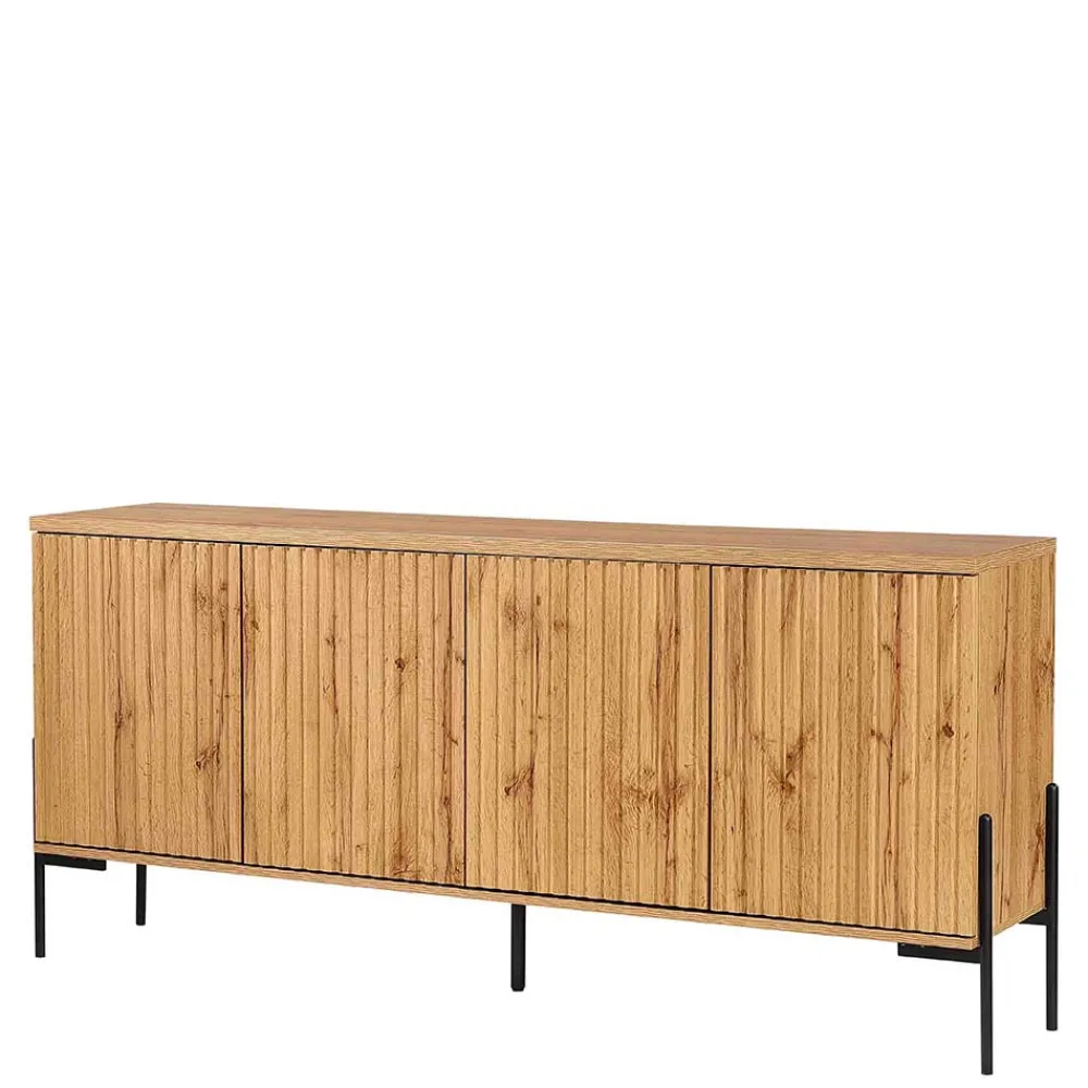 Wohnen Küchenschränke|Sideboards & Kommoden*4-türiges Sideboard im Skandi Design - Elastian