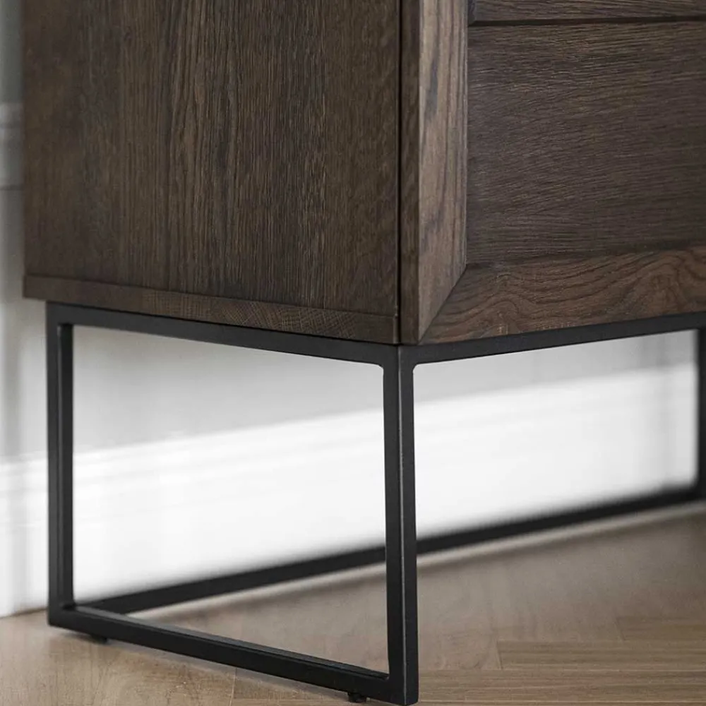 Wohnen Küchenschränke|Sideboards*2-türiges Sideboard in Eiche Braun - Ekorena