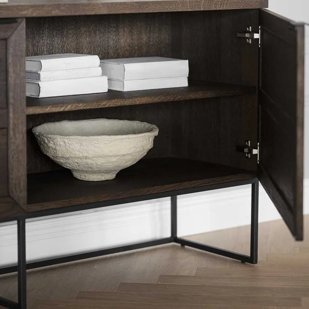 Wohnen Küchenschränke|Sideboards*2-türiges Sideboard in Eiche Braun - Ekorena