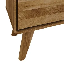 Wohnen 2-türiges TV Lowboard aus Holz Wildeiche - Eavy I