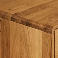 Wohnen 2-türiges TV Lowboard aus Holz Wildeiche - Eavy I