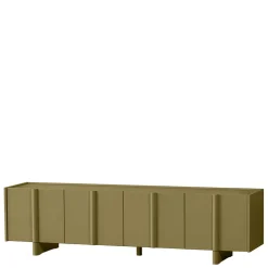 Wohnen Tv & Hifi-Möbel|Tv & Hifi-Möbel*4-türiges TV Lowboard in Khaki - Biledda