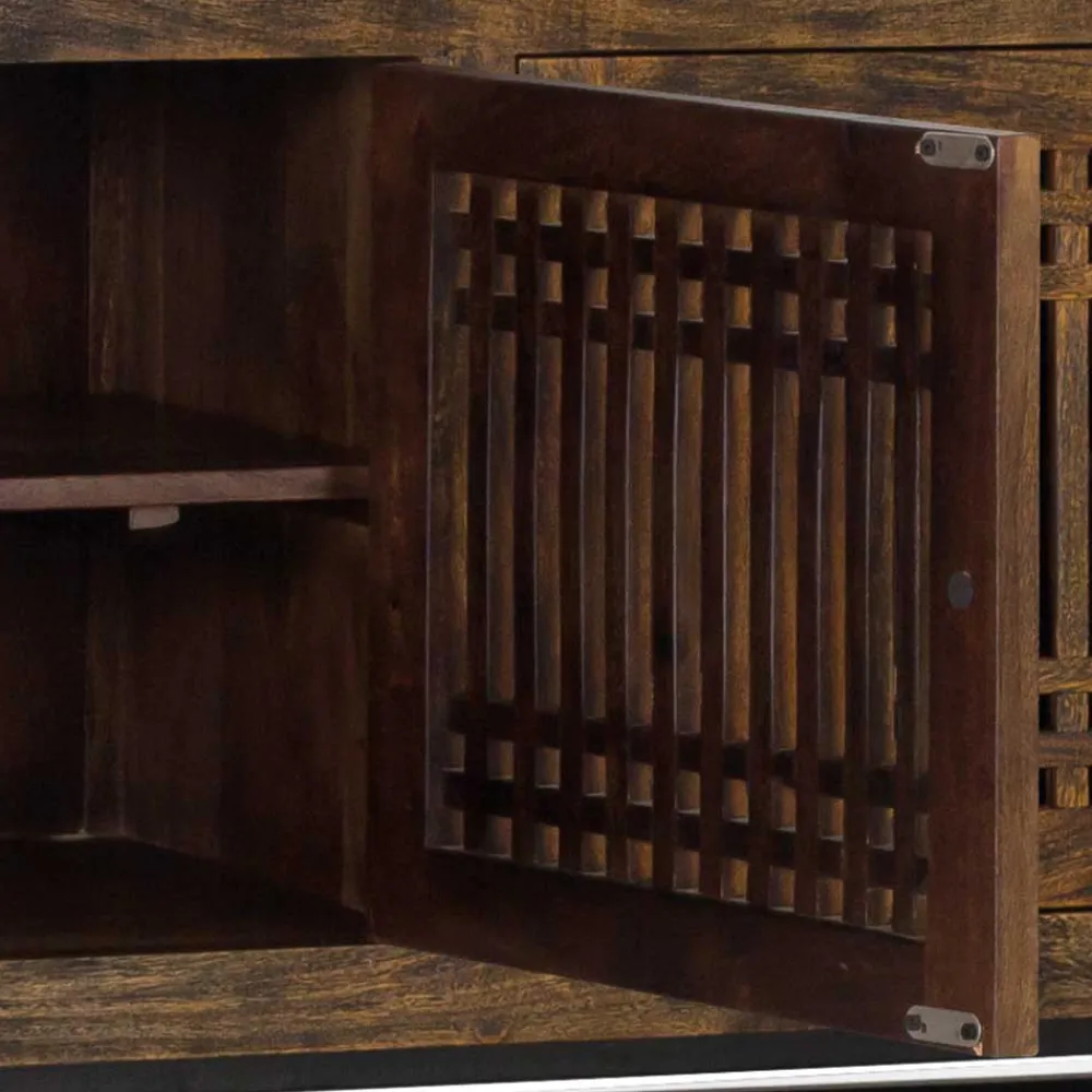 Wohnen Tv & Hifi-Möbel|Tv & Hifi-Möbel*4-türiges TV Lowboard mit 2 m Breite - Charin