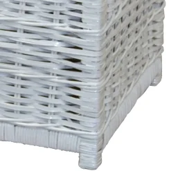 Wohnen Rattanmöbel|Holztruhen*Truhe Wohnzimmertisch aus Rattan Weiß - Jacopo