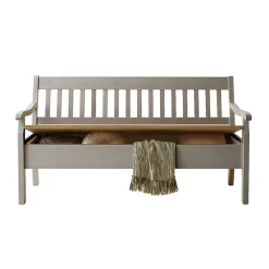 Wohnen Truhenbank Ziamora in Grau