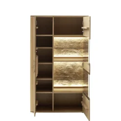 Wohnen TV Anbauwand Möbelset modern - Jevedaz (dreiteilig)