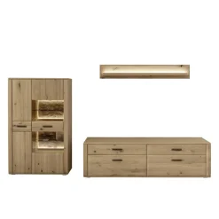 Wohnen TV Anbauwand Möbelset modern - Jevedaz (dreiteilig)