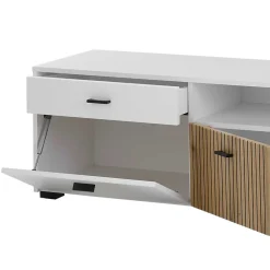 Wohnen TV Anbauwand Set modern - Nenaloro (vierteilig)