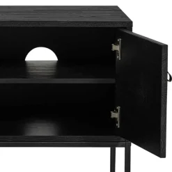 Wohnen TV Board - teilmassiv in Schwarz - Almery