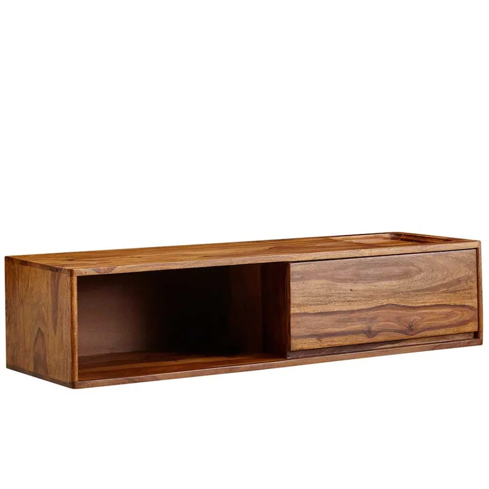 Wohnen Tv & Hifi-Möbel|Tv & Hifi-Möbel*TV Board für die Wandmontage aus Massivholz - Vanskupa