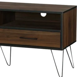 Wohnen TV Board in brauner Holzoptik - Hamidy
