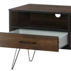Wohnen TV Board in brauner Holzoptik - Hamidy