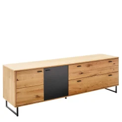 Wohnen Tv & Hifi-Möbel|Tv & Hifi-Möbel*TV Board mit Glastür & Tür & zwei Schubladen - Flacona