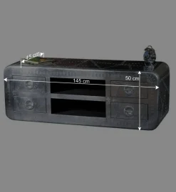 Wohnen TV Board Pilot mit Zierschrauben