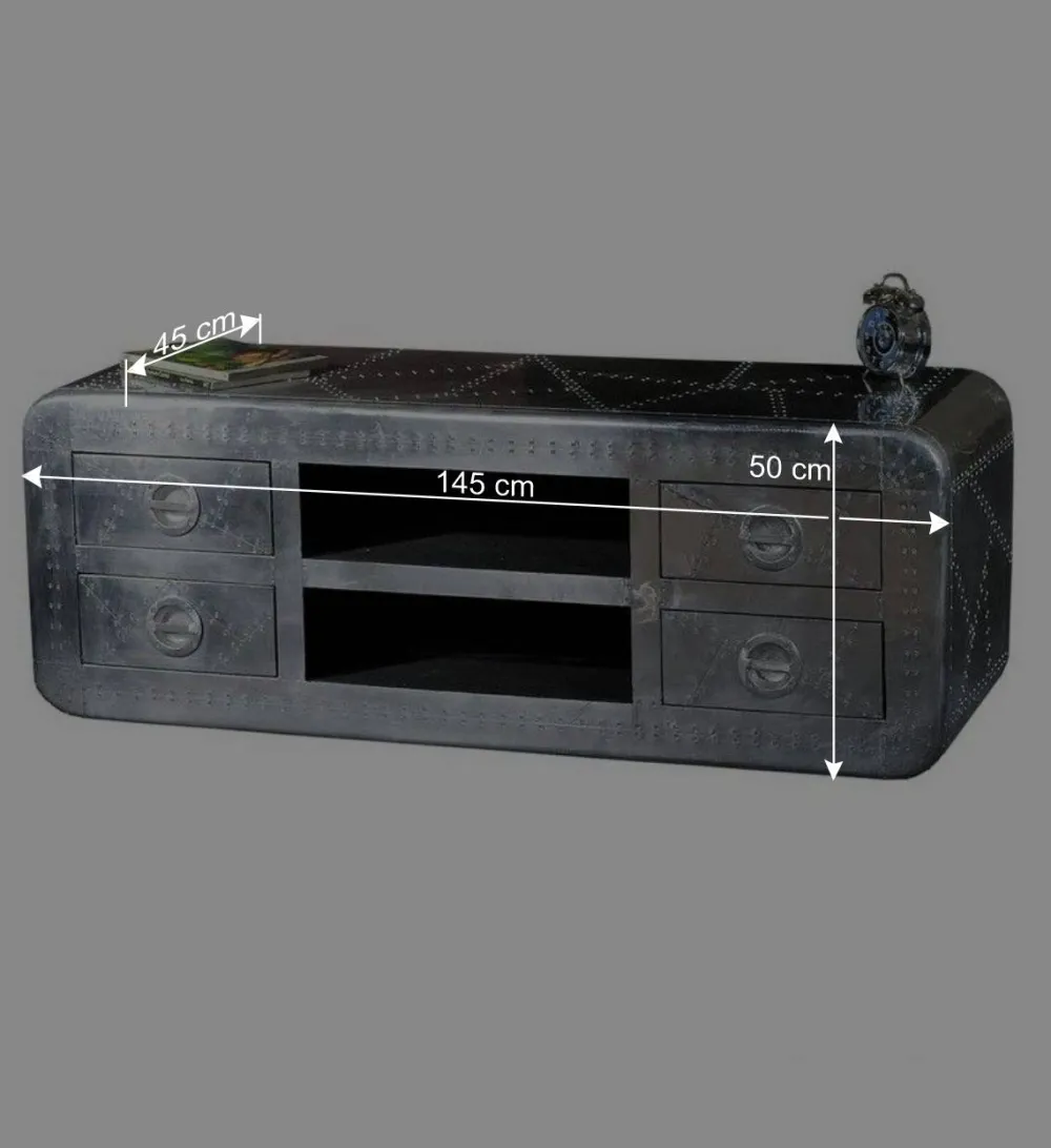 Wohnen TV Board Pilot mit Zierschrauben