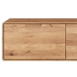 Wohnen TV Hänge-Lowboard aus Wildeiche Massivholz - Holiday