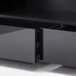 Wohnen TV Hochglanz Lowboard in Schwarz - Ercurs