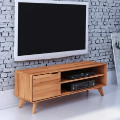 Wohnen TV Kommode aus Holz massiv Kernbuche - Junola