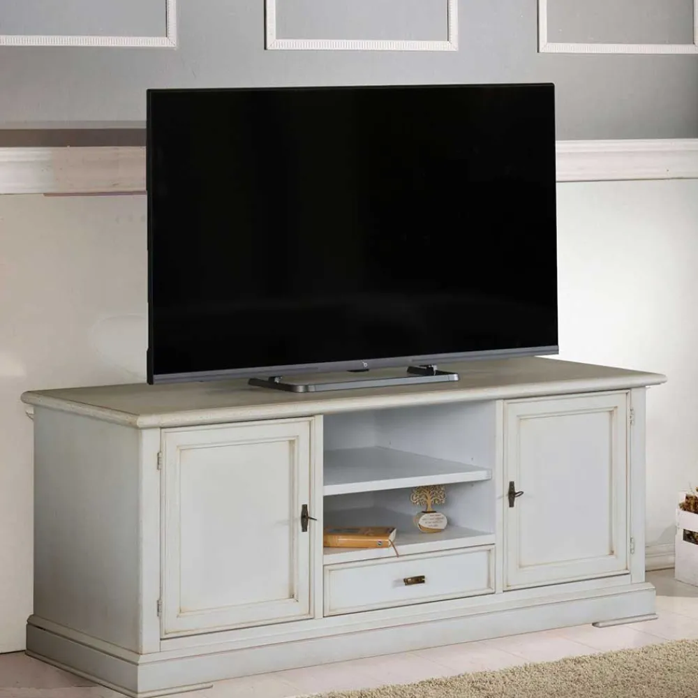 Wohnen Tv & Hifi-Möbel|Tv & Hifi-Möbel*TV Kommode in Antikweiß - Annot