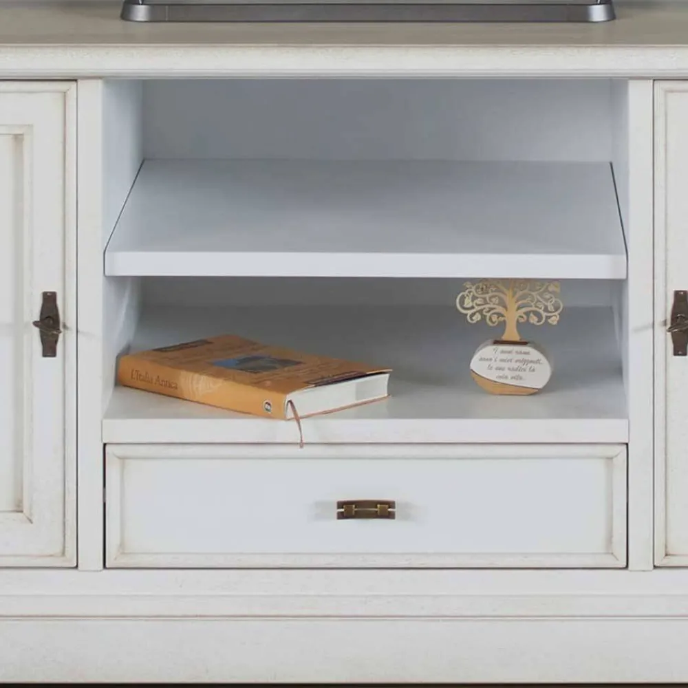 Wohnen Tv & Hifi-Möbel|Tv & Hifi-Möbel*TV Kommode in Antikweiß - Annot