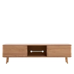 Wohnen Lowboards|Tv & Hifi-Möbel*TV Kommode in Eiche Bianco massiv - Bakaras