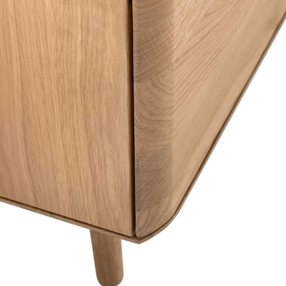 Wohnen Lowboards|Tv & Hifi-Möbel*TV Kommode in Eiche Bianco massiv - Bakaras