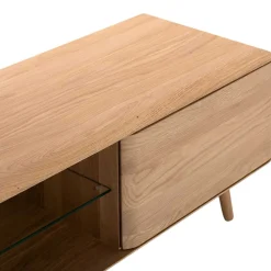 Wohnen Lowboards|Tv & Hifi-Möbel*TV Kommode in Eiche Bianco massiv - Bakaras