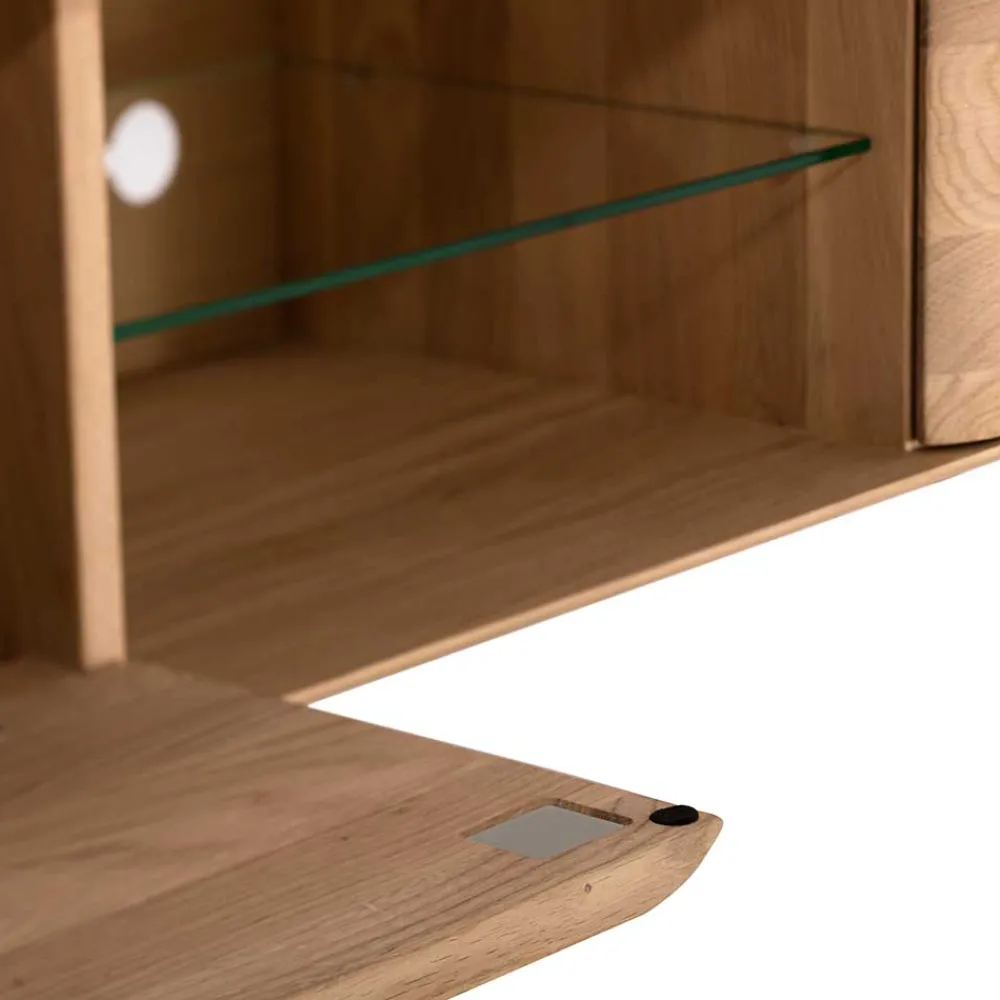 Wohnen Lowboards|Tv & Hifi-Möbel*TV Kommode in Eiche Bianco massiv - Bakaras