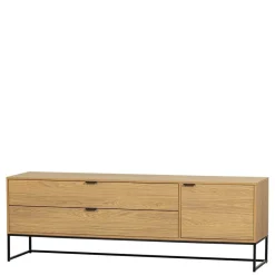 Wohnen TV Kommode in Eiche Natur Dekor - Ariadelco