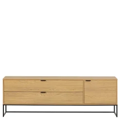 Wohnen TV Kommode in Eiche Natur Dekor - Ariadelco