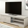 Wohnen Landhausmöbel|Tv & Hifi-Möbel*TV Kommode in Weiß lasiert - Auricos