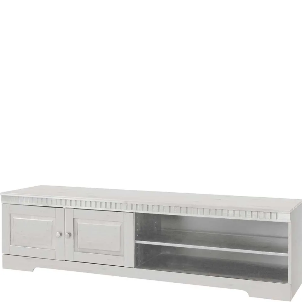 Wohnen Landhausmöbel|Tv & Hifi-Möbel*TV Kommode in Weiß lasiert - Auricos