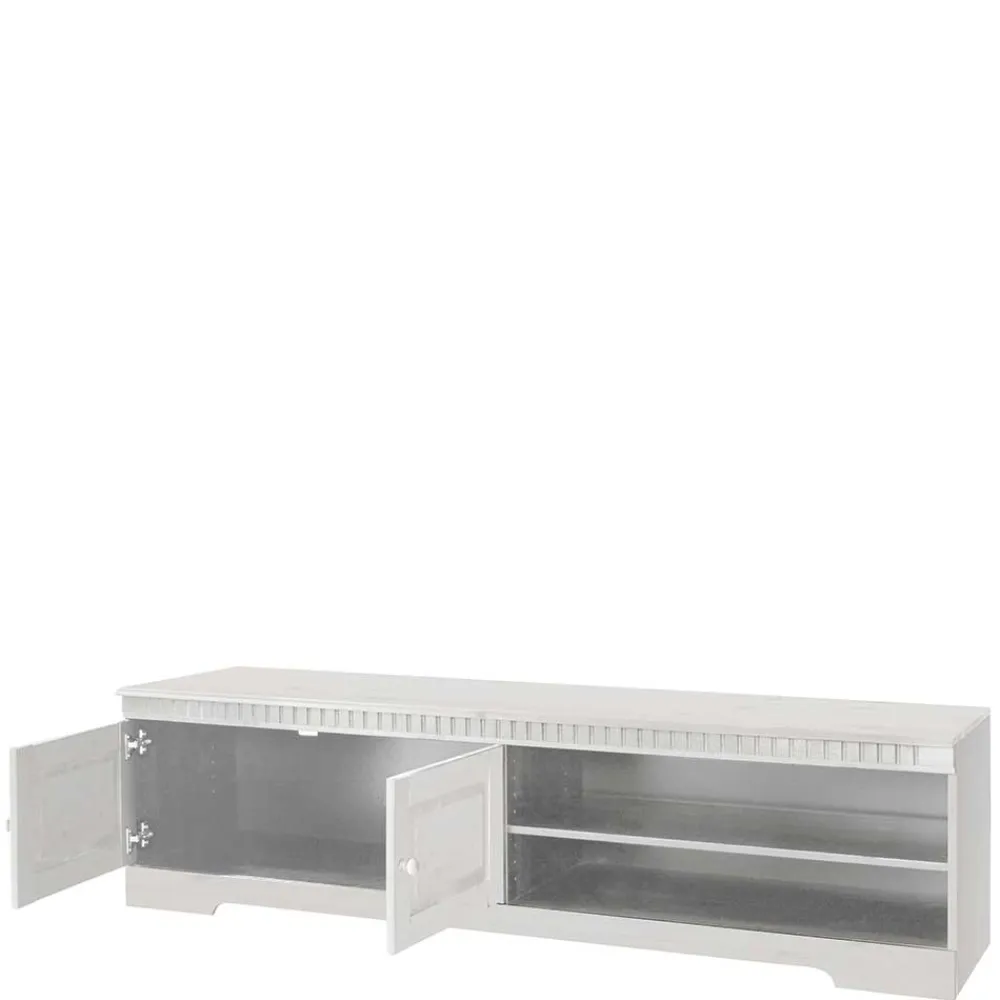 Wohnen Landhausmöbel|Tv & Hifi-Möbel*TV Kommode in Weiß lasiert - Auricos