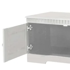 Wohnen Landhausmöbel|Tv & Hifi-Möbel*TV Kommode in Weiß lasiert - Auricos