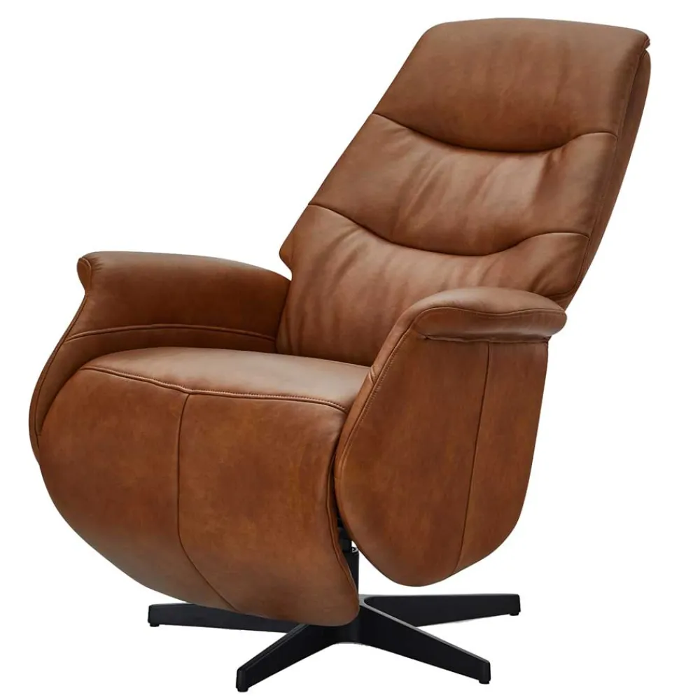 Wohnen Braune Möbel|Sessel & Hocker*TV Ledersessel mit Relaxfunktion - Kantabria